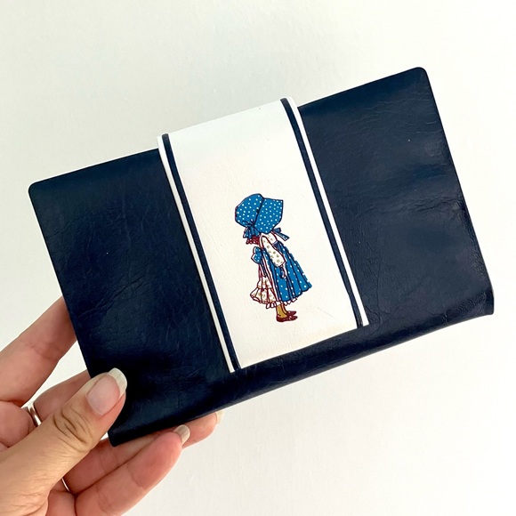 Vintage Bags Vintage 6s Mod Vinyl Blue Holly Hobbie Wallet Billfold